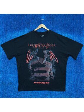 A Nightmare on Elm Street “How Sweet Fresh Meat” Graphic Horror Oversized T-Shir